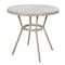 Flash Furniture Marseille French Bistro 31.5in. Tbl, Black/White Textilene, Glass Top, Bamboo Print Aluminum Frame SDA-AD641011-80-BLKWH-LTNAT-GG - alternate 2